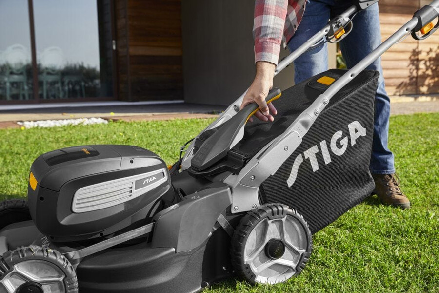 cordless lawn mower - twinclip 950e v kit