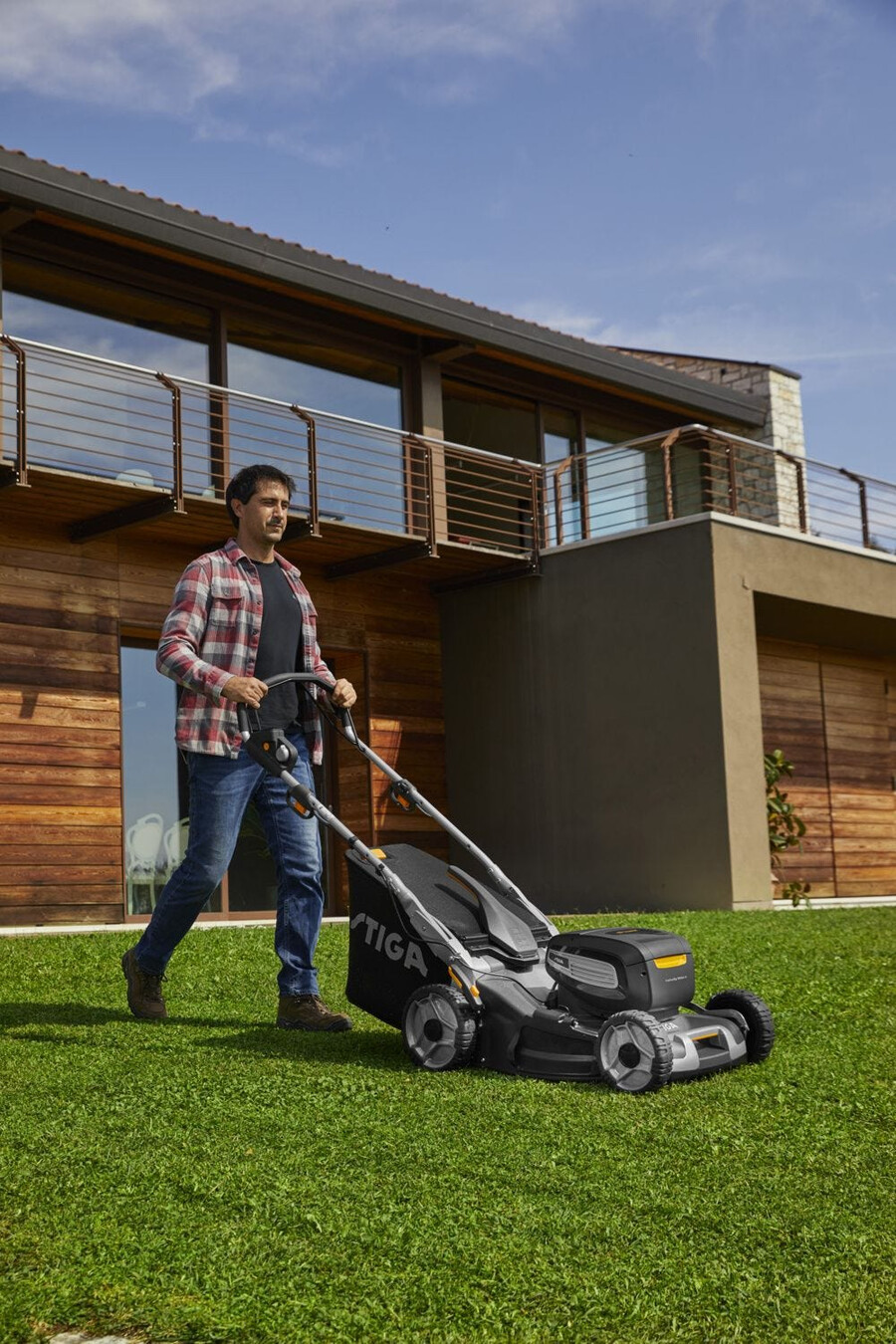 cordless lawn mower - twinclip 950e v kit