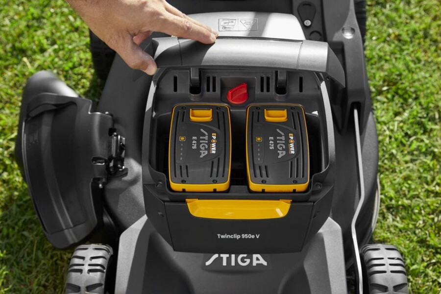 cordless lawn mower - twinclip 950e v kit