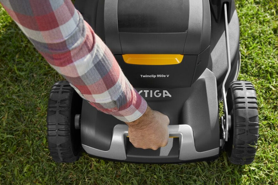 cordless lawn mower - twinclip 950e v kit