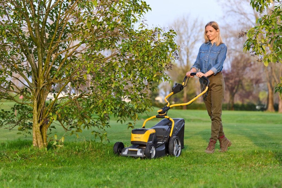 cordless lawn mower - collector 548e s kit