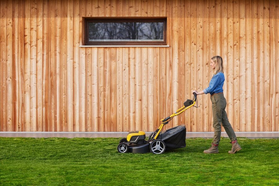 cordless lawn mower - collector 548e s kit