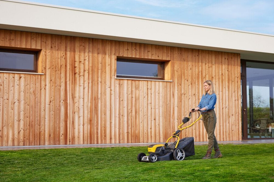 cordless lawn mower - collector 548e s kit