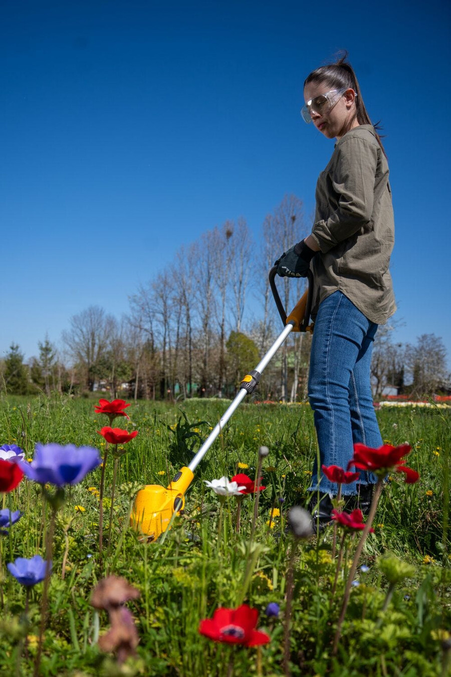 cordless lawn trimmer - gt 100e kit