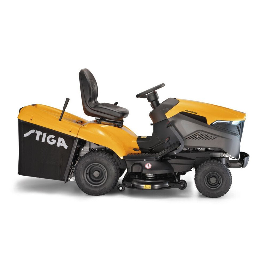 petrol garden tractor - estate 7102 w